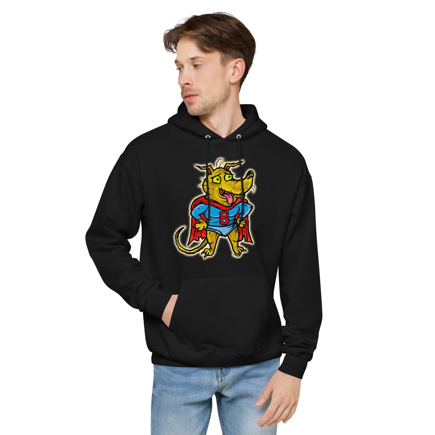 Super Bucky Adult Fleece Hoodie